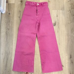 Zara Fuchsia Wide-Leg Women Jeans
